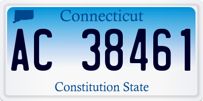 CT license plate AC38461