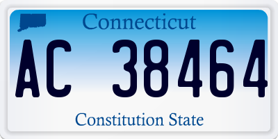 CT license plate AC38464
