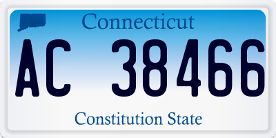 CT license plate AC38466