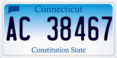 CT license plate AC38467