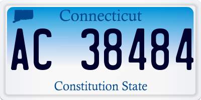 CT license plate AC38484