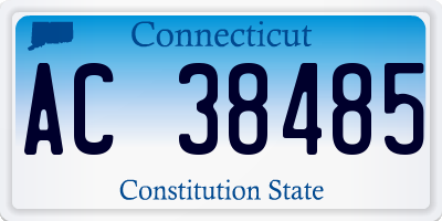 CT license plate AC38485