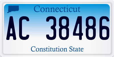 CT license plate AC38486