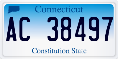 CT license plate AC38497