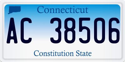 CT license plate AC38506