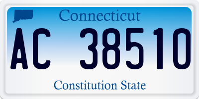 CT license plate AC38510