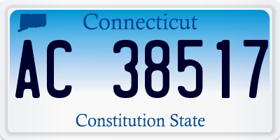 CT license plate AC38517
