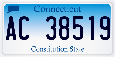CT license plate AC38519
