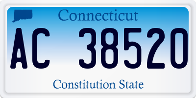 CT license plate AC38520