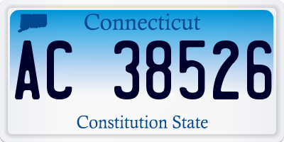 CT license plate AC38526