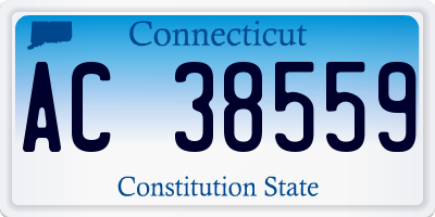 CT license plate AC38559