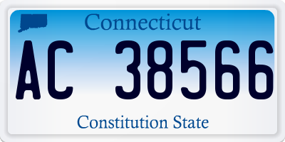CT license plate AC38566