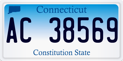 CT license plate AC38569