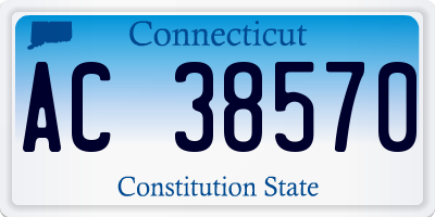 CT license plate AC38570