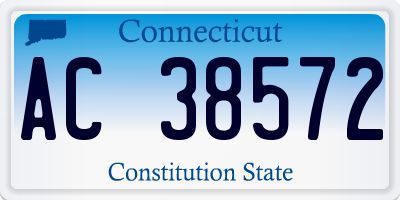 CT license plate AC38572