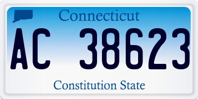 CT license plate AC38623