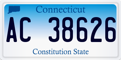 CT license plate AC38626