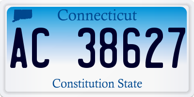 CT license plate AC38627