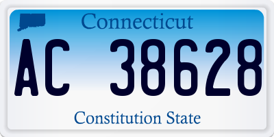 CT license plate AC38628