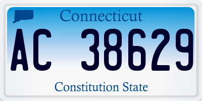 CT license plate AC38629