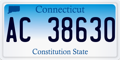 CT license plate AC38630