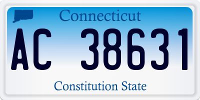 CT license plate AC38631