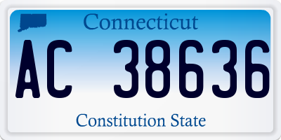CT license plate AC38636