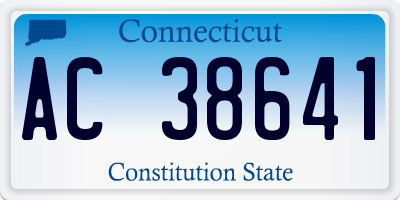 CT license plate AC38641