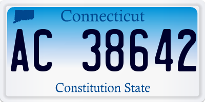 CT license plate AC38642