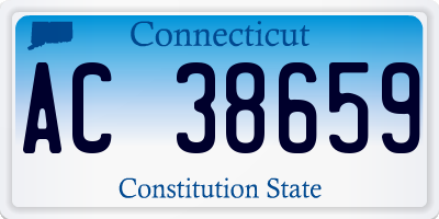 CT license plate AC38659