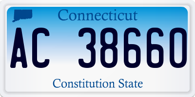 CT license plate AC38660