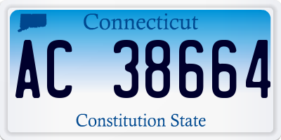 CT license plate AC38664