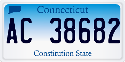 CT license plate AC38682
