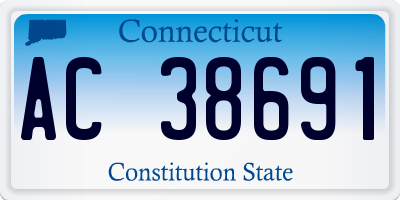 CT license plate AC38691