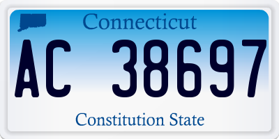 CT license plate AC38697