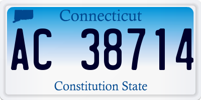 CT license plate AC38714