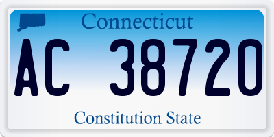 CT license plate AC38720