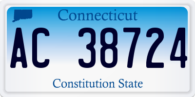 CT license plate AC38724