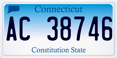 CT license plate AC38746