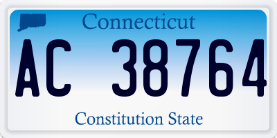 CT license plate AC38764