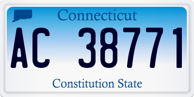 CT license plate AC38771