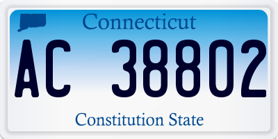 CT license plate AC38802