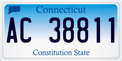 CT license plate AC38811
