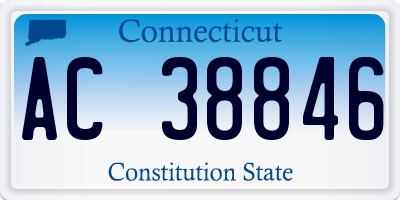 CT license plate AC38846