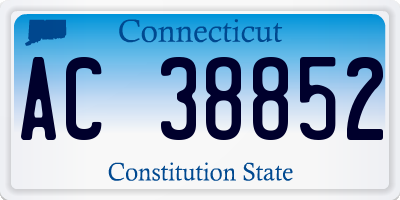 CT license plate AC38852