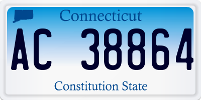 CT license plate AC38864