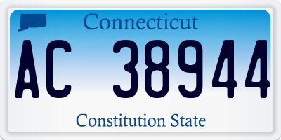 CT license plate AC38944