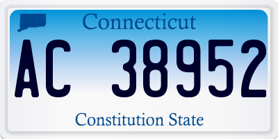 CT license plate AC38952