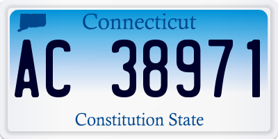 CT license plate AC38971