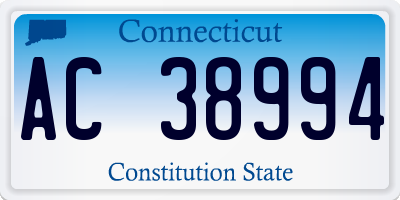 CT license plate AC38994